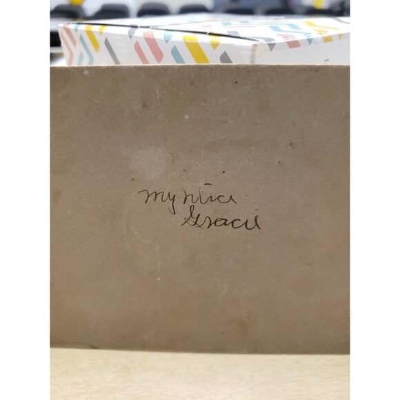 Antique Photo Cabinet Card Baby Wearing Diaper on Quilt c1880s Hands Near Head - Picture 9 of 11